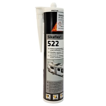 Sikaflex 522 Caravan 300ml biały uniwersalny klej uszczelniacz do kampera