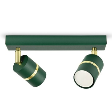 SPOT TUBA LED LAMPA SUFITOWA Zielona Złota plafon żyrandol nowoczesny