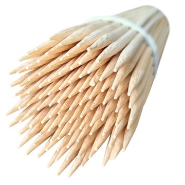 Patyki do Szaszłyków, Kręconej Frytki 40cm zaostrzone 100szt okrągłe bambus