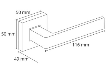 черная дверная ручка версия ERGO ROOM или BATHROOM БЕСПЛАТНЫЕ розетки для унитаза