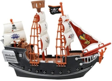 ПИРАТСКИЙ КОРАБЛЬ ПИРАТСКАЯ ЛОДКА + ФИГУРКИ