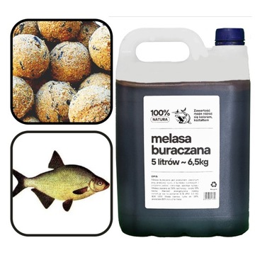MELASA BURACZANA 6,5 KG = 5L NA LESZCZE ZANĘTA - GĘSTA CZARNA AROMATYCZNA
