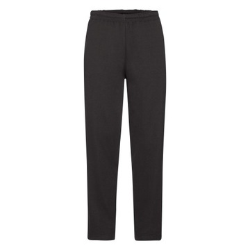 Spodnie Dresowe Dres FRUIT OF THE LOOM CZARNE bez ściągacza XXL