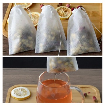 ПАКЕТЫ ДЛЯ ЗАВАИВАНИЯ ЧАЯ ТРАВЫ ФИЛЬТРЫ ОДНОРАЗОВЫЕ 100 шт.