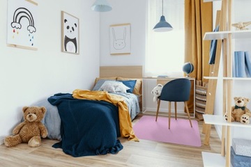 Mata Ochronna pod krzesło 70x100 Naklejana RÓŻOWA