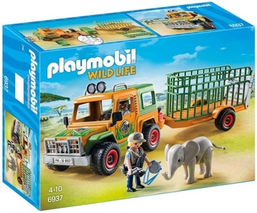 PLAYMOBIL 6937 TERENÓWKA RANGERA Z PRZYCZEPĄ