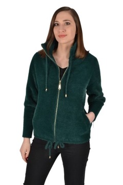 KURTKA BLUZA SWETER ALPAKA KOŁNIERZ STÓJKA roz.M/L