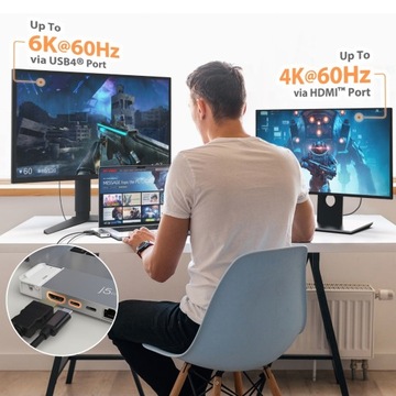 j5create Hub 4K6 Pro USB4 с комплектом MagSafe