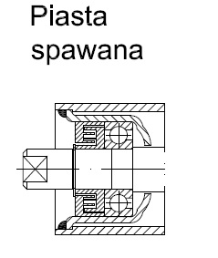 Ремкомплект, ролик гладкий, диаметр 108мм, 4в1