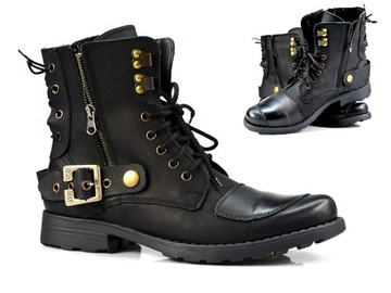 Skórzane Buty Motocyklowe Ride Chad Męskie 40