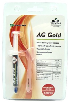 Pasta termoprzewodząca AG Gold 3 g.