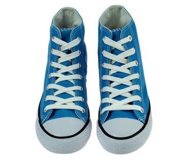 BUTY SPORTOWE TRAMPKI NIEBIESKIE WYSOKIE 6092 roz. 37