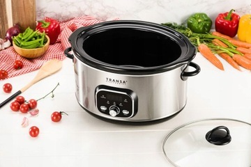 МЕДЛЕННОСТЬ Керамическая кастрюля Программатор Transa Electronics 6,5 л 320 Вт
