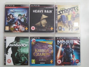 KOLEKCJA 6 GIER PS3 ZESTAW PLAYSTATION 3