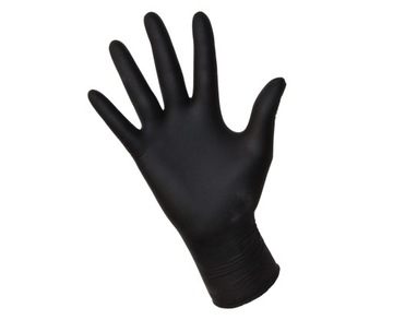 Rękawiczki jednorazowe nitrylowe Zarys easyCARE r. M 100 szt. czarne