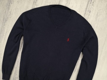 POLO RALPH LAUREN MĘSKI SWETER BAWEŁNIANY PIMA COTTON PREMIUM