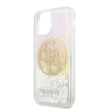 Чехол для iPhone 11 Pro Guess Gradient Liquid Glitter Circle Logo