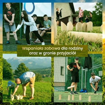 Большой финский боулинг с сумкой и броском - лучшая подвижная игра - Хафт!