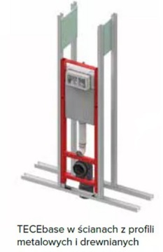 УЗКАЯ КАРКАС УНИТАЗА 32 СМ TECE 9.400.440 НОВЫЕ ОПОРЫ + КОВРИК