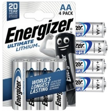BATERIA LITOWA ENERGIZER ULTIMATE LITHIUM LR6 AA R6 x4