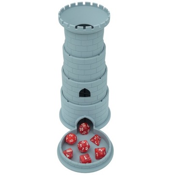 Складная древняя башня для игральных костей - Dice Tower Светло-серый