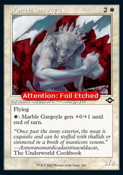 Marble Gargoyle RETRO FRAME FOIL ETCHED - Magic