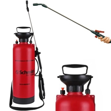OPRYSKIWACZ CIŚNIENIOWY Z LANCĄ 10L OGRODOWY RĘCZNY PAS NA RAMIĘ SCHMITH