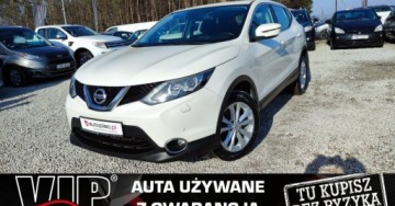 Nissan Qashqai II Crossover 1.5 dCi 110KM 2015 Nissan Qashqai 1.5DCI 110kM Led Kamera Navi Asystent Pasa Ruchu Tempomat G