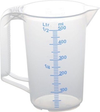 Dzbanek pojemnik z miarką miarka plastikowy 500ml