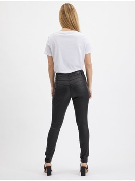 Czarne damskie spodnie skinny fit ORSAY