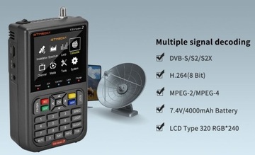 GTMEDIA FreeSAT V8 FINDER 2 ЧЕРНЫЙ Спутниковый измеритель