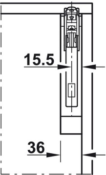 HAFELE FREE FLAP FRONT LIFT 3.15 E СЕРЫЙ