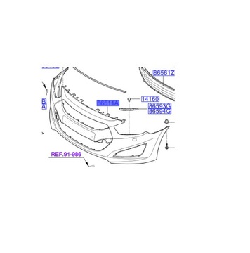 HYUNDAI I40 (2011-2015) NÁRAZNÍK PŘEDNÍ