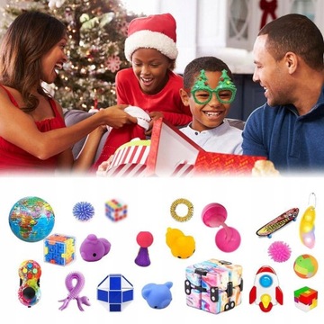 АДВЕНТ-КАЛЕНДАРЬ АНТИСТРЕСС ДЕТСКАЯ ИГРУШКА