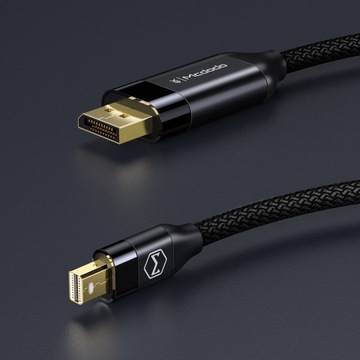MCDODO KABEL PRZEWÓD MINI DISPLAY PORT 1.4 DP 4K 165HZ DO MONITORA HDR 2M