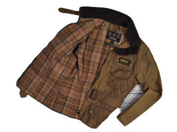 Barbour International Tartan Biker Wax Damska / 36