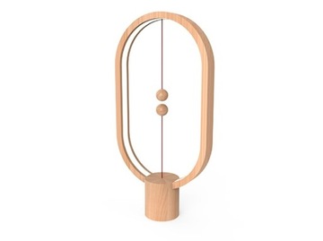HENG Balance Lamp Эллиптическая деревянная USB-лампа