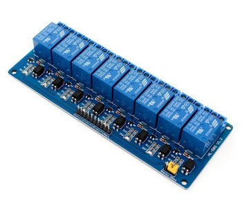 MODUŁ 8 KANAŁOWY PRZEKAŹNIK diody 12V 10A arduino