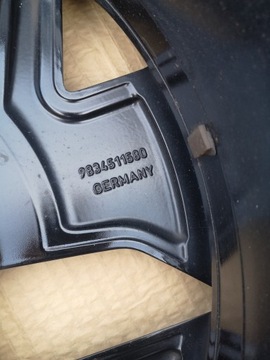 DISK 19" 9834511580 DS4 CITROEN C5 PEUGEOT 5X108 ORIGINÁLNÍ
