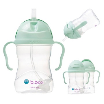 B.BOX BIDON ZE SŁOMKĄ 240ml GELATO PISTACHIO