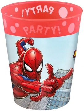 Kubek Wielorazowy Wielokrotnego Użytku Spiderman do Zmywarki Mikrofali