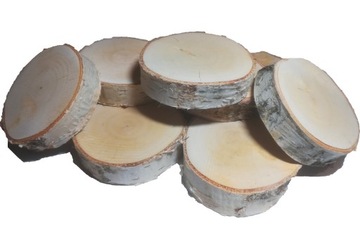 Krążki plastry drewniane 2cm brzoza suche 22 szt