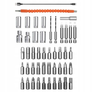 WKRĘTARKA MINI AKUMULATOROWA SET 4.2V 42SZT