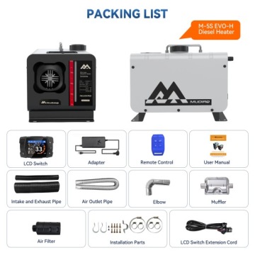 Парковочный подогреватель Webasto мощностью 8 кВт с датчиком CO Bluetooth 12V/24V/220V EU адаптер