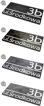 Большая адресная табличка, табличка с номером дома, УЗОРЫ