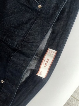 WALLIS granatowe spodnie jeans rurki zamek 42 XL