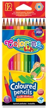 Kredki Ołówkowe Szkolne 12 Kolorów Colorino