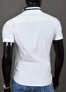 Мужская элегантная рубашка с воротником-стойкой, обычная свадьба