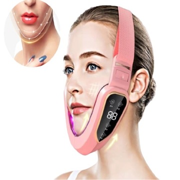 MASAŻER TWARZY ODMŁADZANIE LIFTING PODBRÓDKA LED