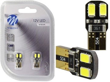ŻARÓWKA POSTOJOWA LED M-TECH 12V W5W BIAŁA OSRAM